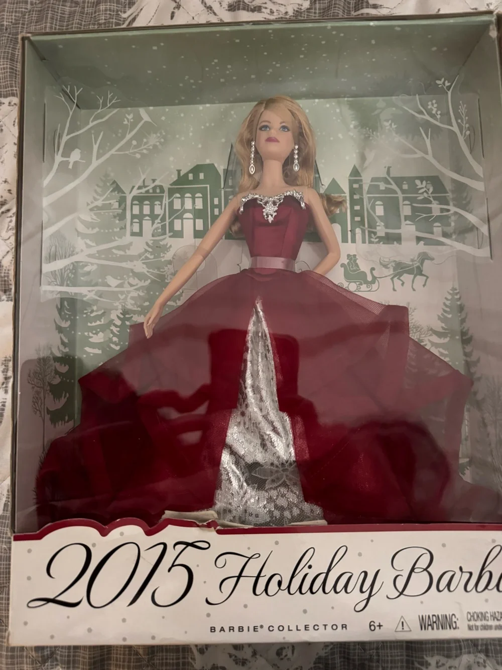 Barbie Collector 2015 Holiday Doll - Red Holiday Gown